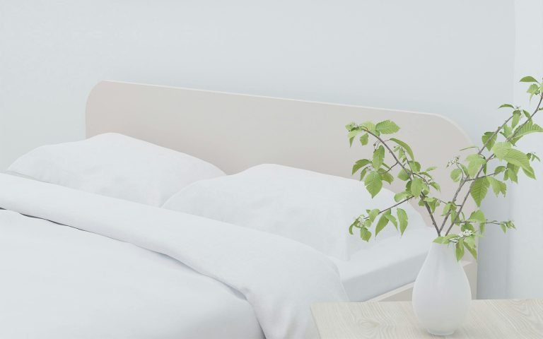 Simple white bedding